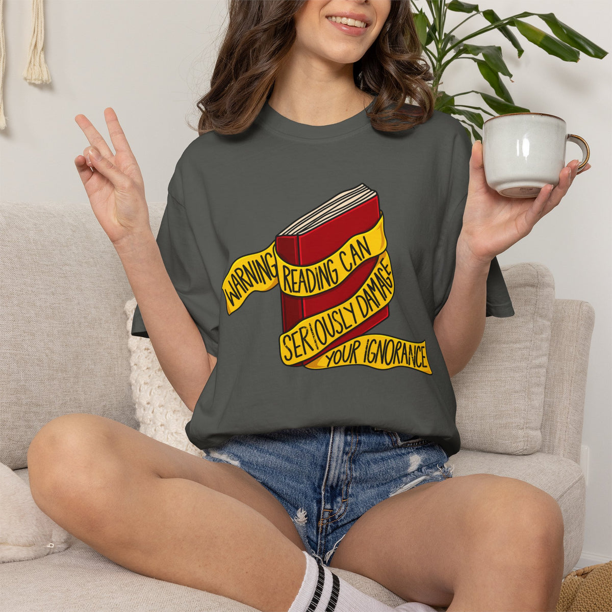 Reading Warning T-Shirt