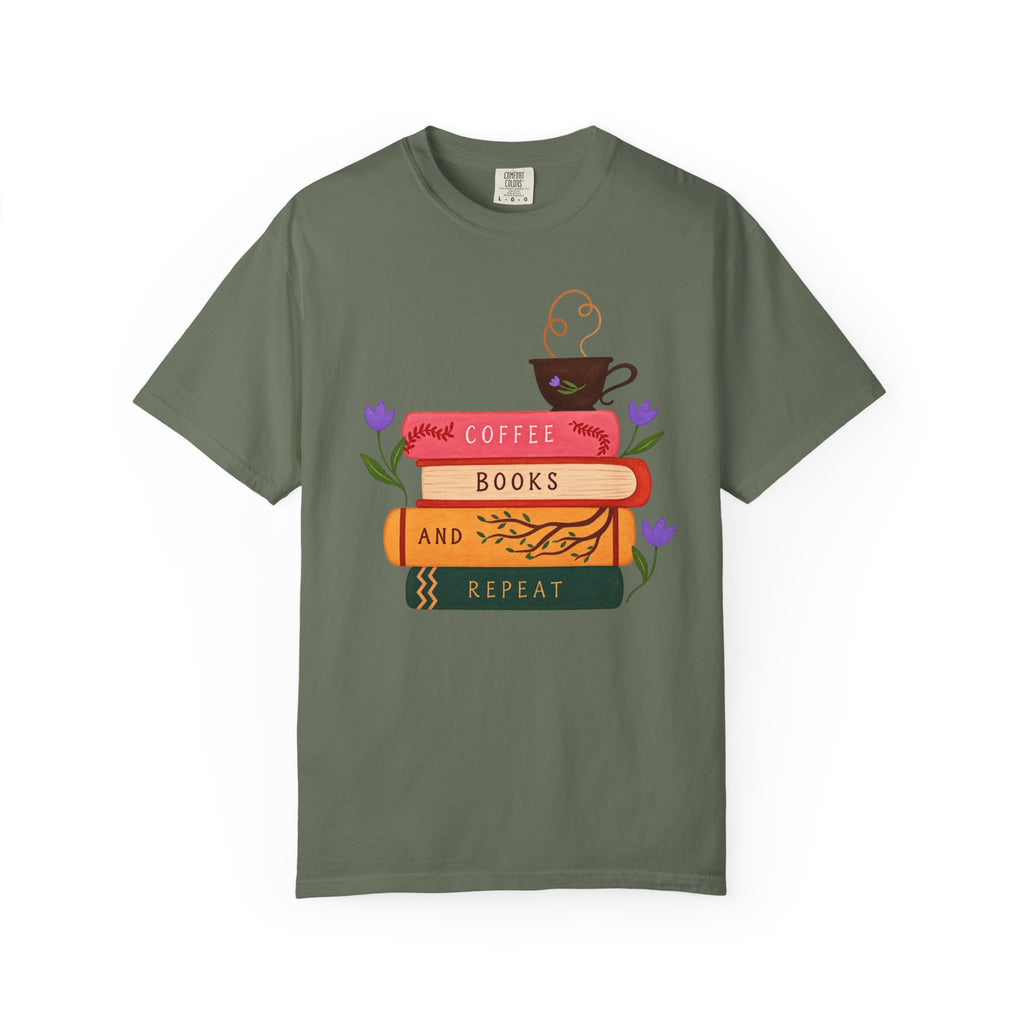 Coffee Books & Repeat T‑Shirt