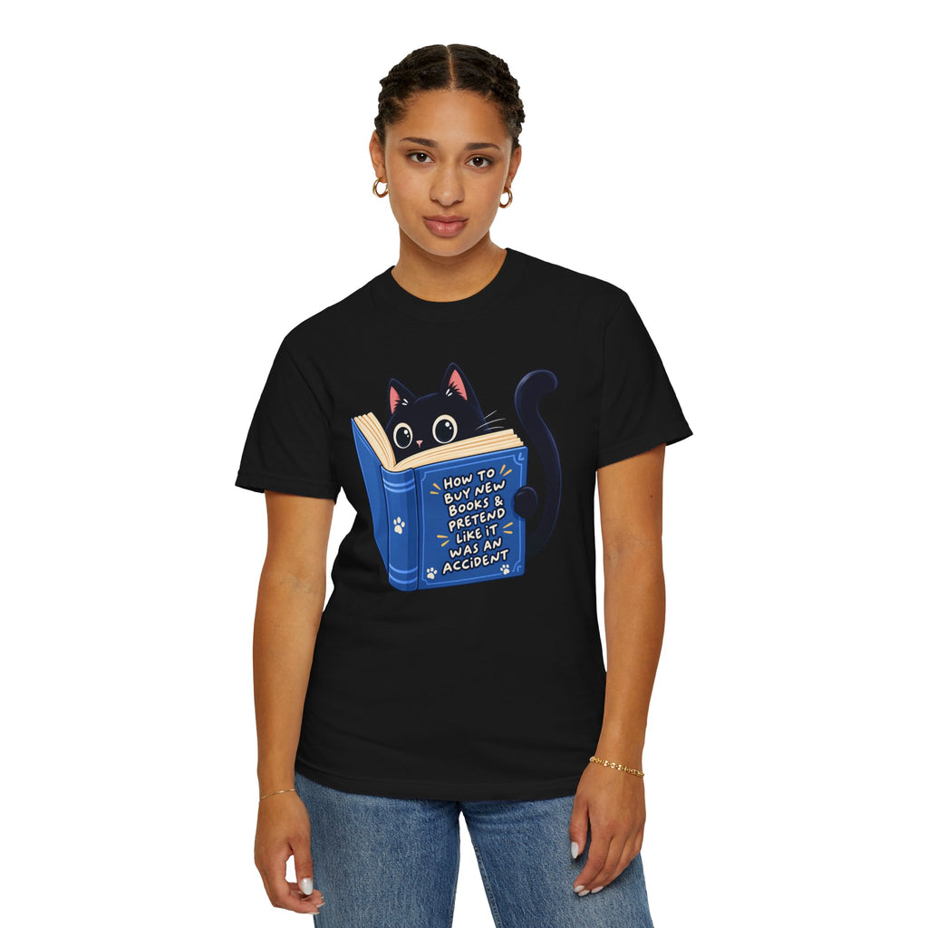 Bookstore Addict Cat T-Shirt