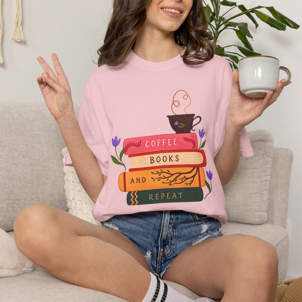 Coffee Books & Repeat T‑Shirt
