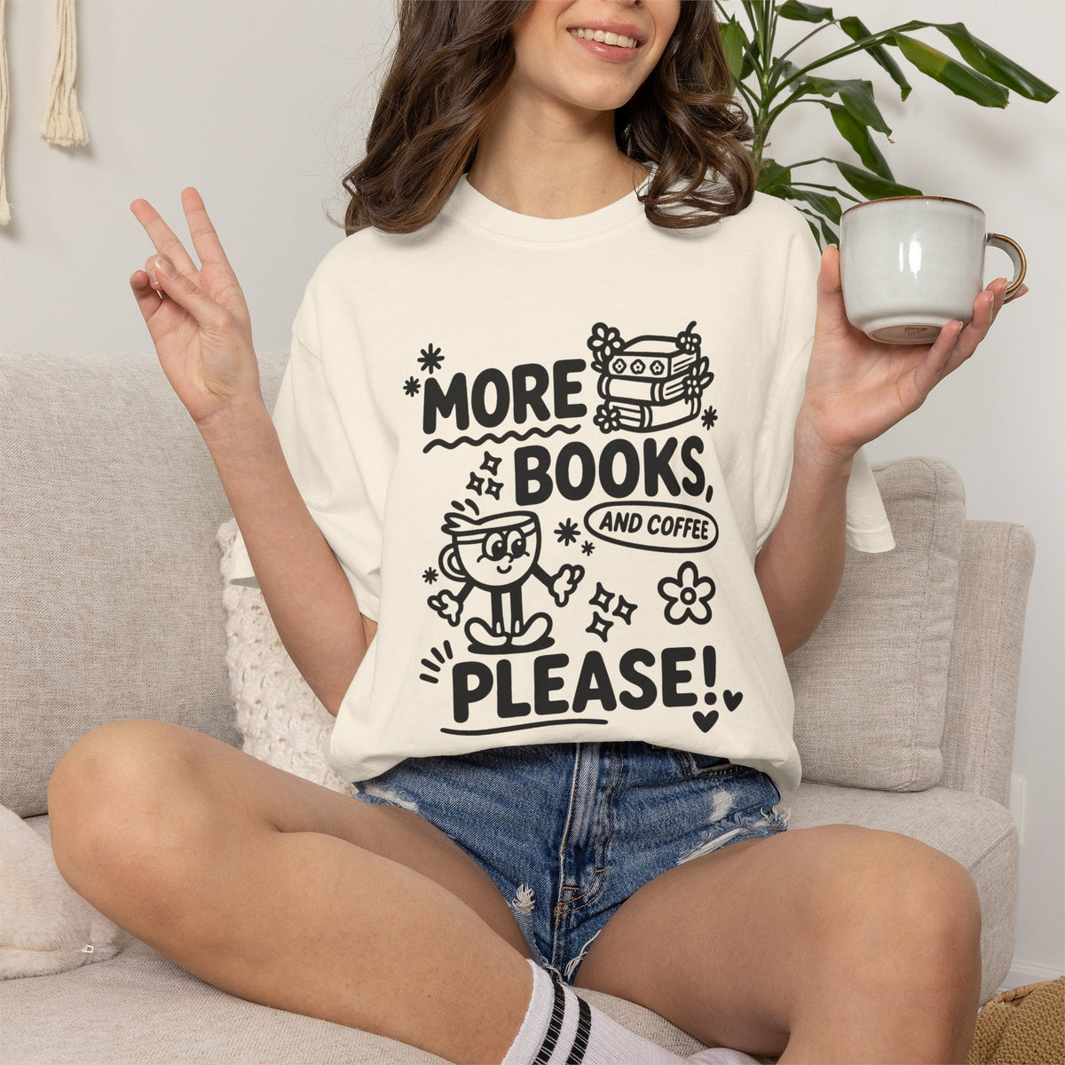 More Books & Coffee T-Shirt