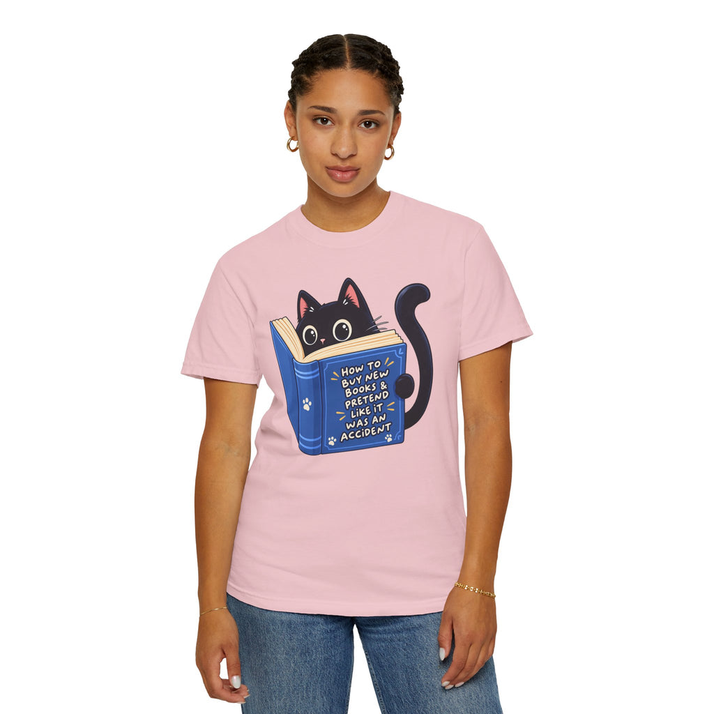 Bookstore Addict Cat T-Shirt