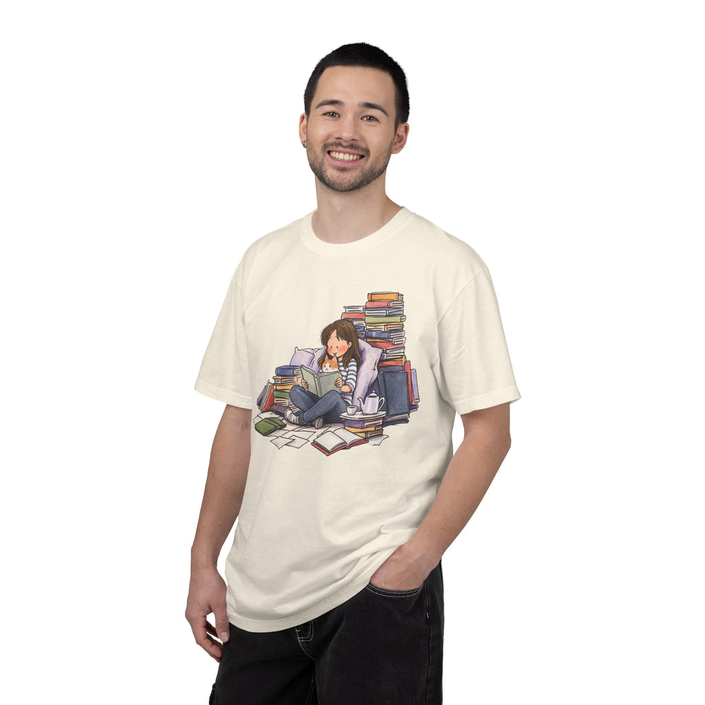 Cozy Book Pile T-Shirt