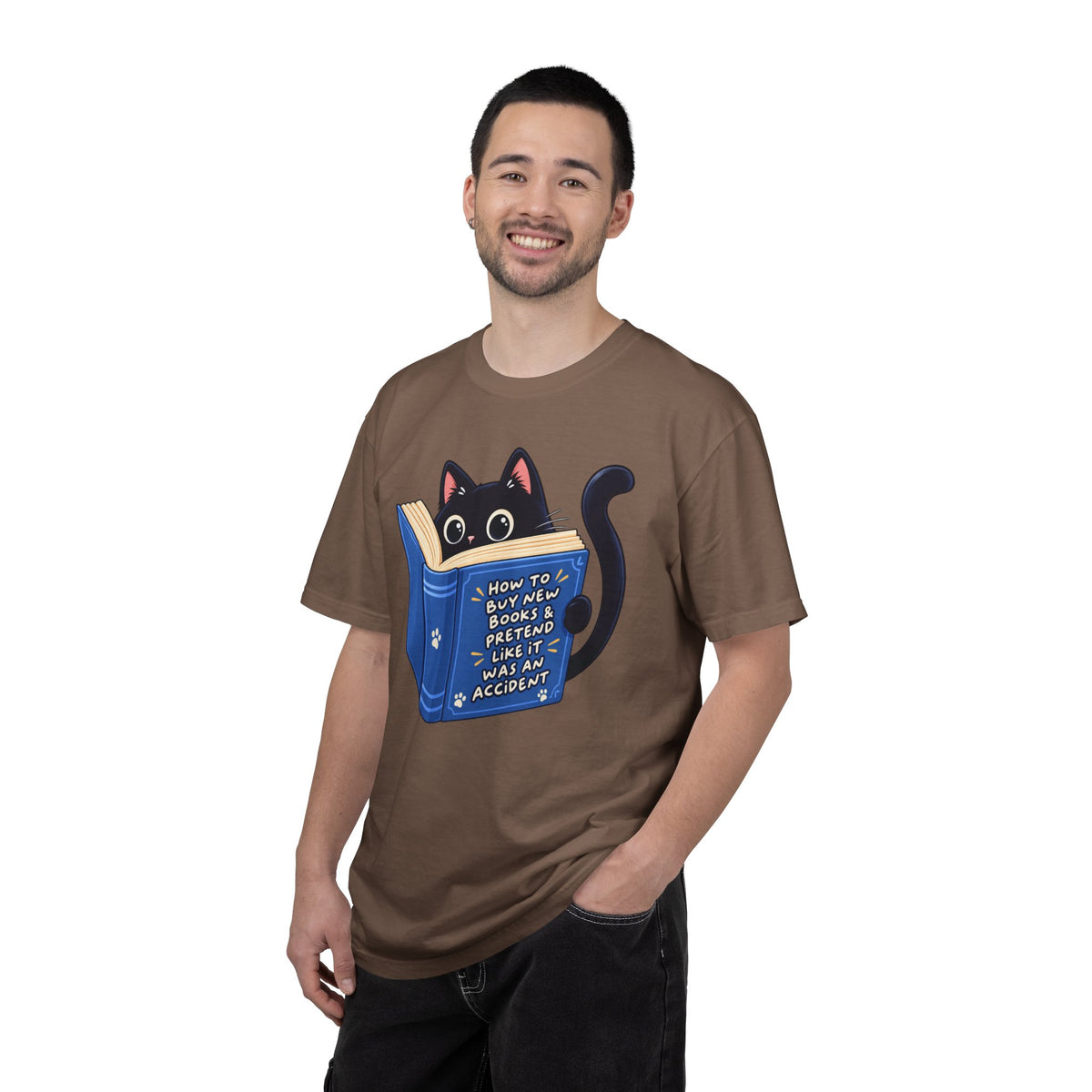 Bookstore Addict Cat T-Shirt
