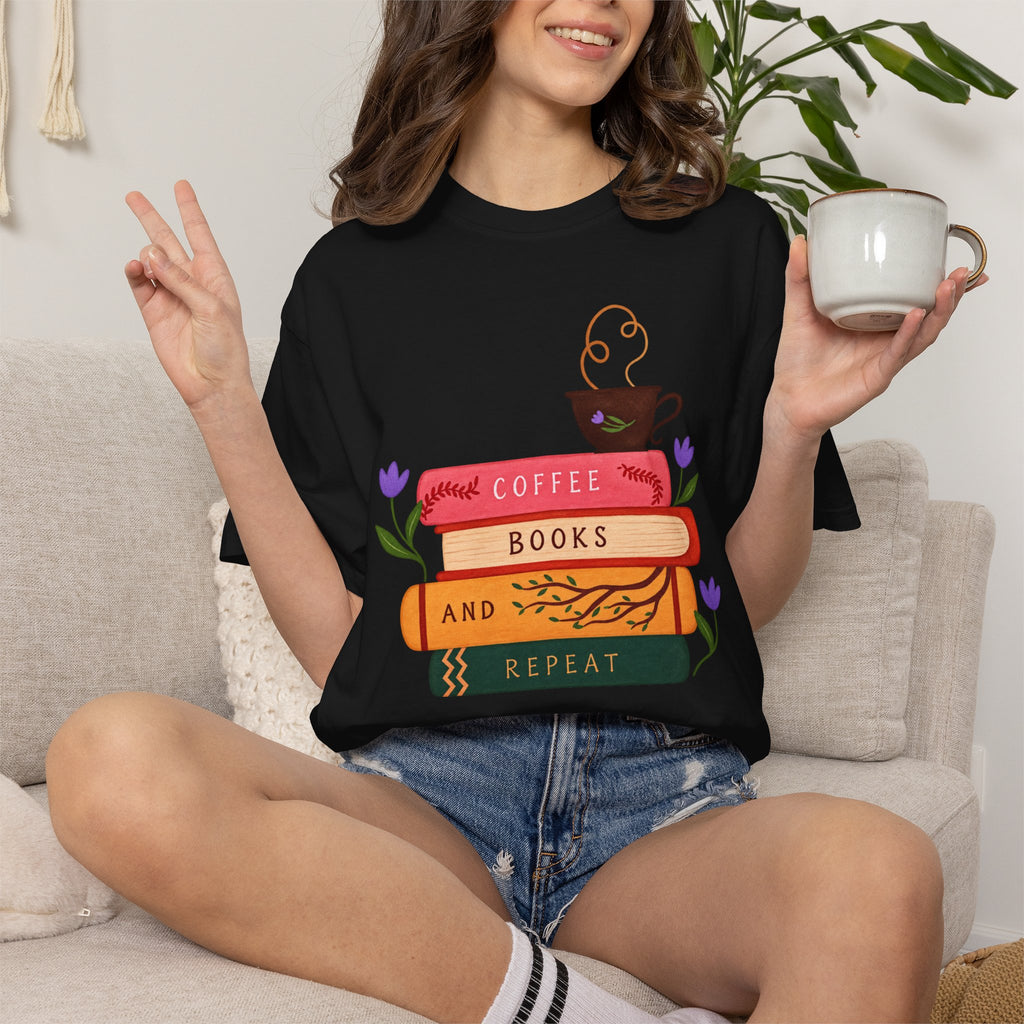 Coffee Books & Repeat T‑Shirt