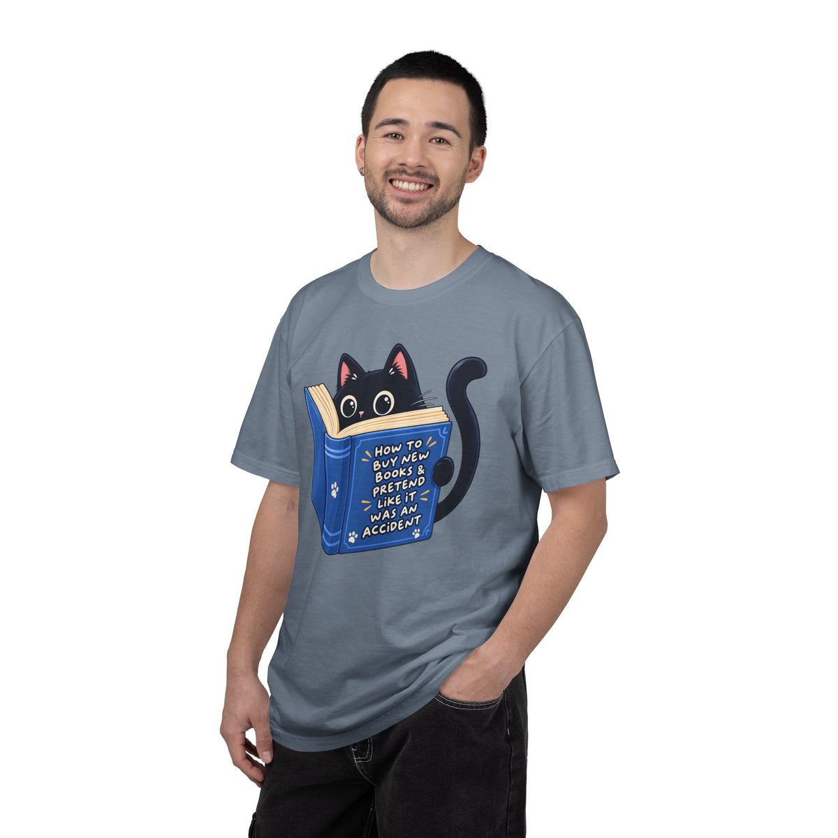 Bookstore Addict Cat T-Shirt