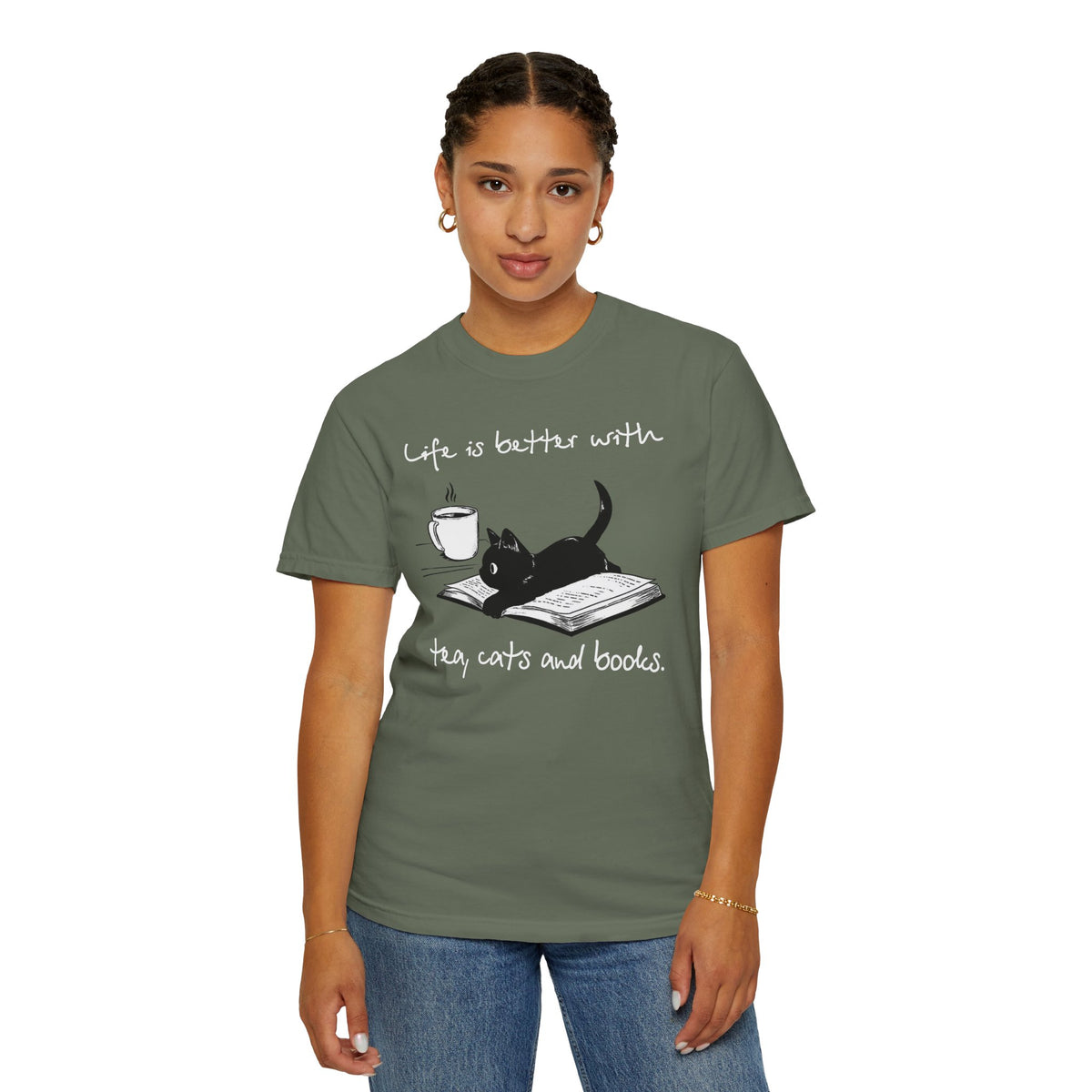 Tea Cats & Books T-Shirt