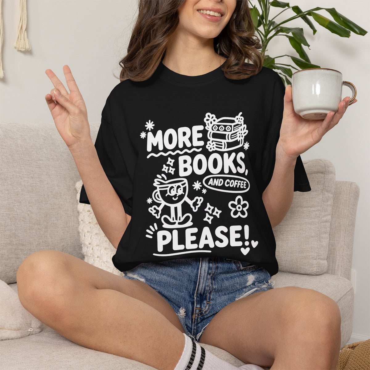 More Books & Coffee T-Shirt