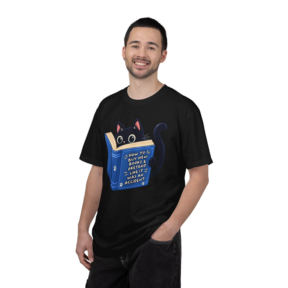Bookstore Addict Cat T-Shirt