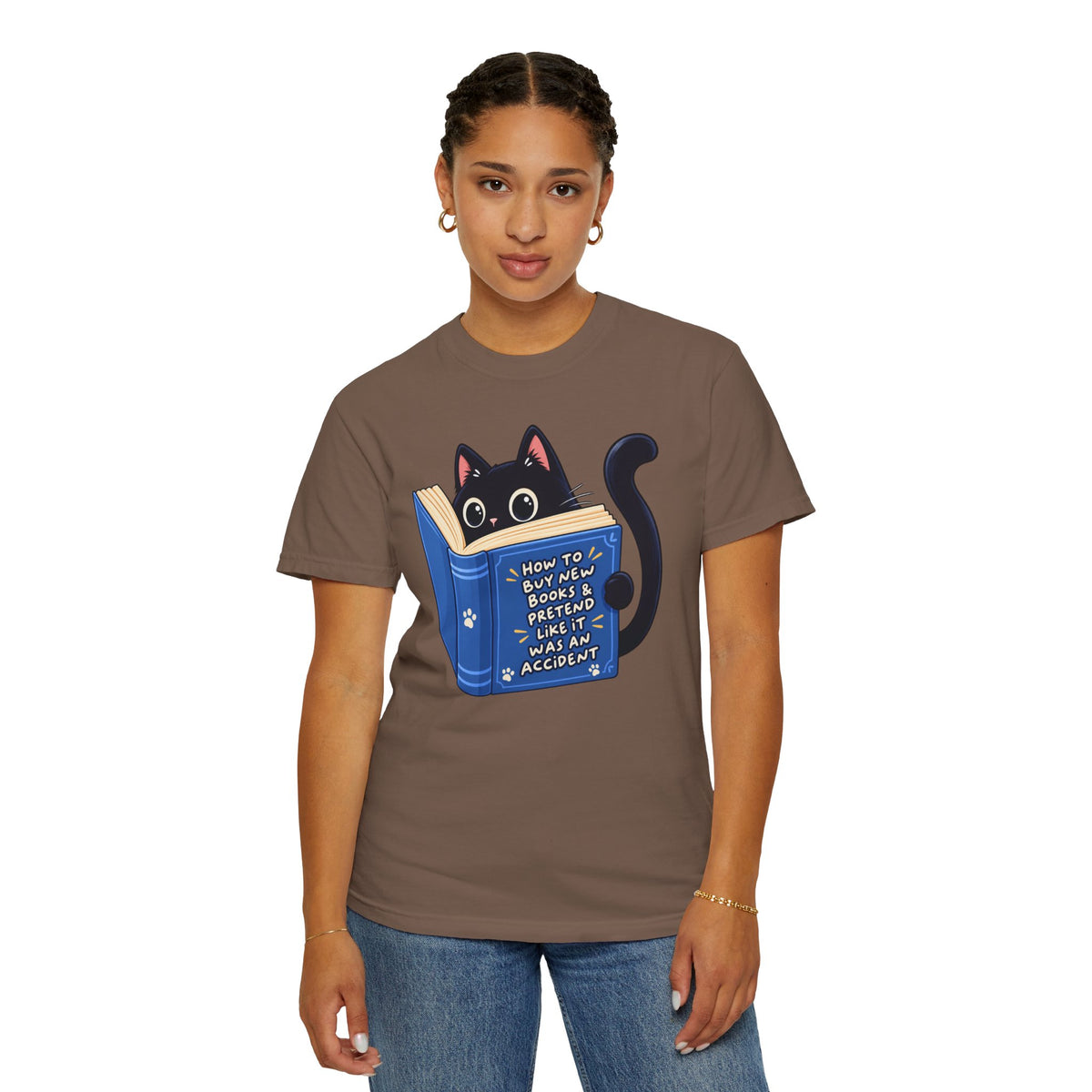Bookstore Addict Cat T-Shirt