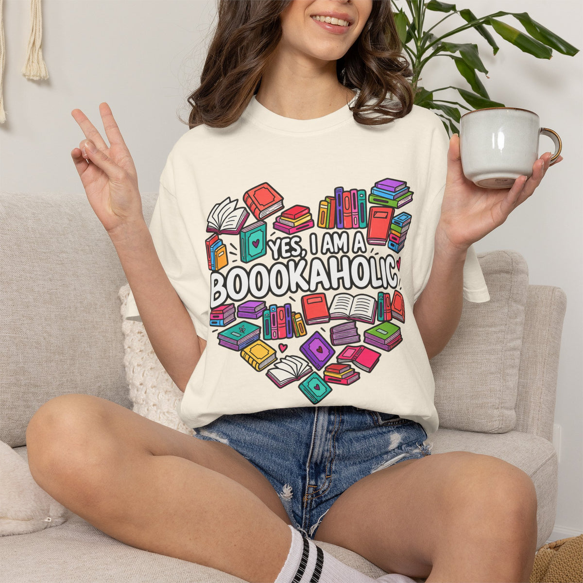Bookaholic Heart T-Shirt
