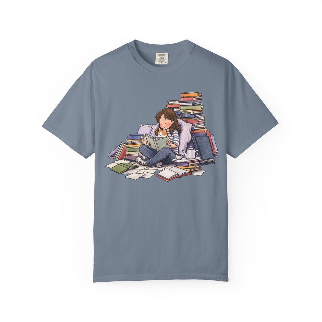 Cozy Book Pile T-Shirt