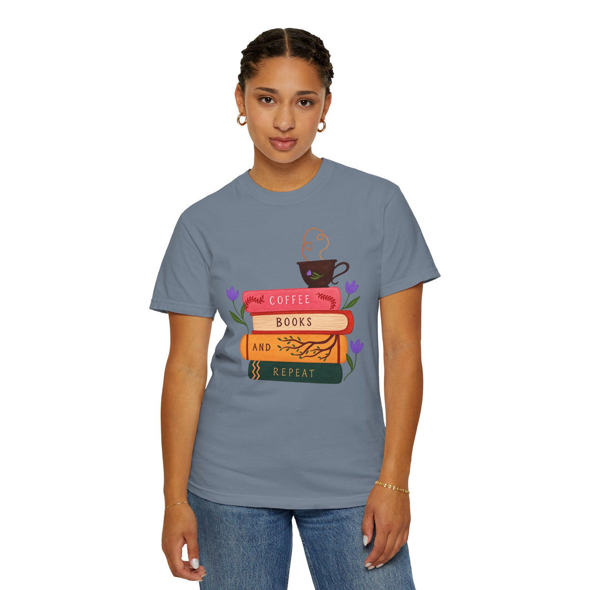 Coffee Books & Repeat T‑Shirt