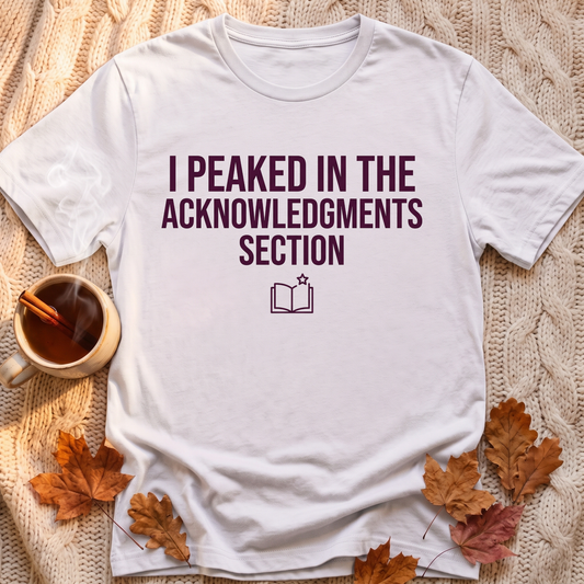 Acknowledgments Section T-Shirt