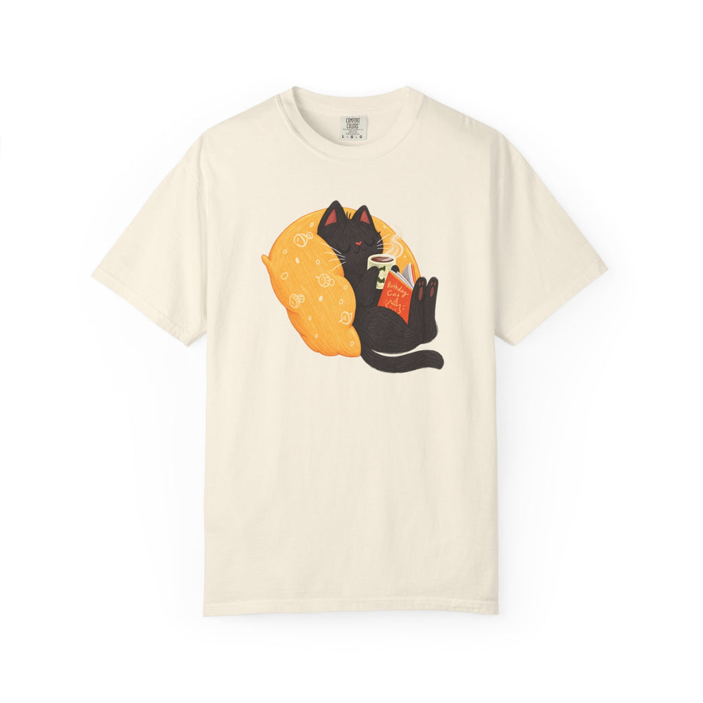 Cozy Cat Reader T-Shirt