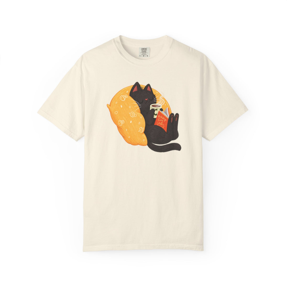 Cozy Cat Reader T-Shirt