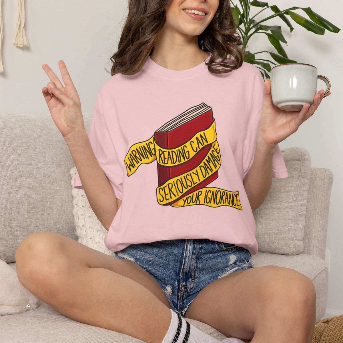 Reading Warning T-Shirt