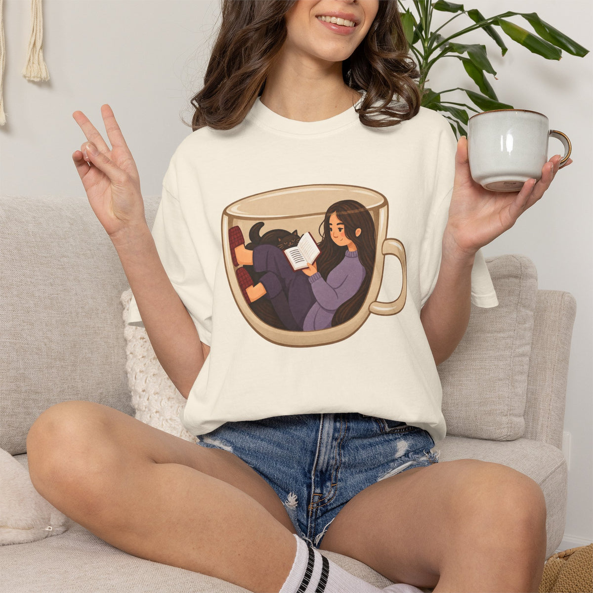 A Cup Of Books T-Shirt