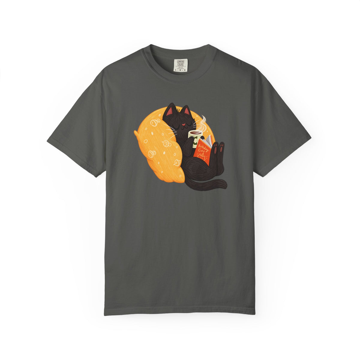 Cozy Cat Reader T-Shirt