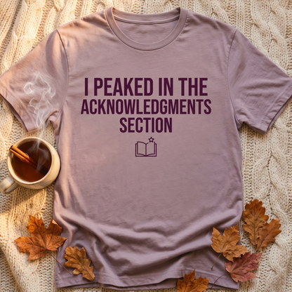 Acknowledgments Section T-Shirt