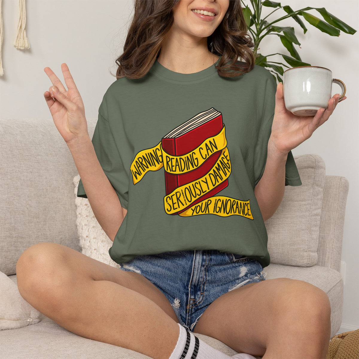 Reading Warning T-Shirt