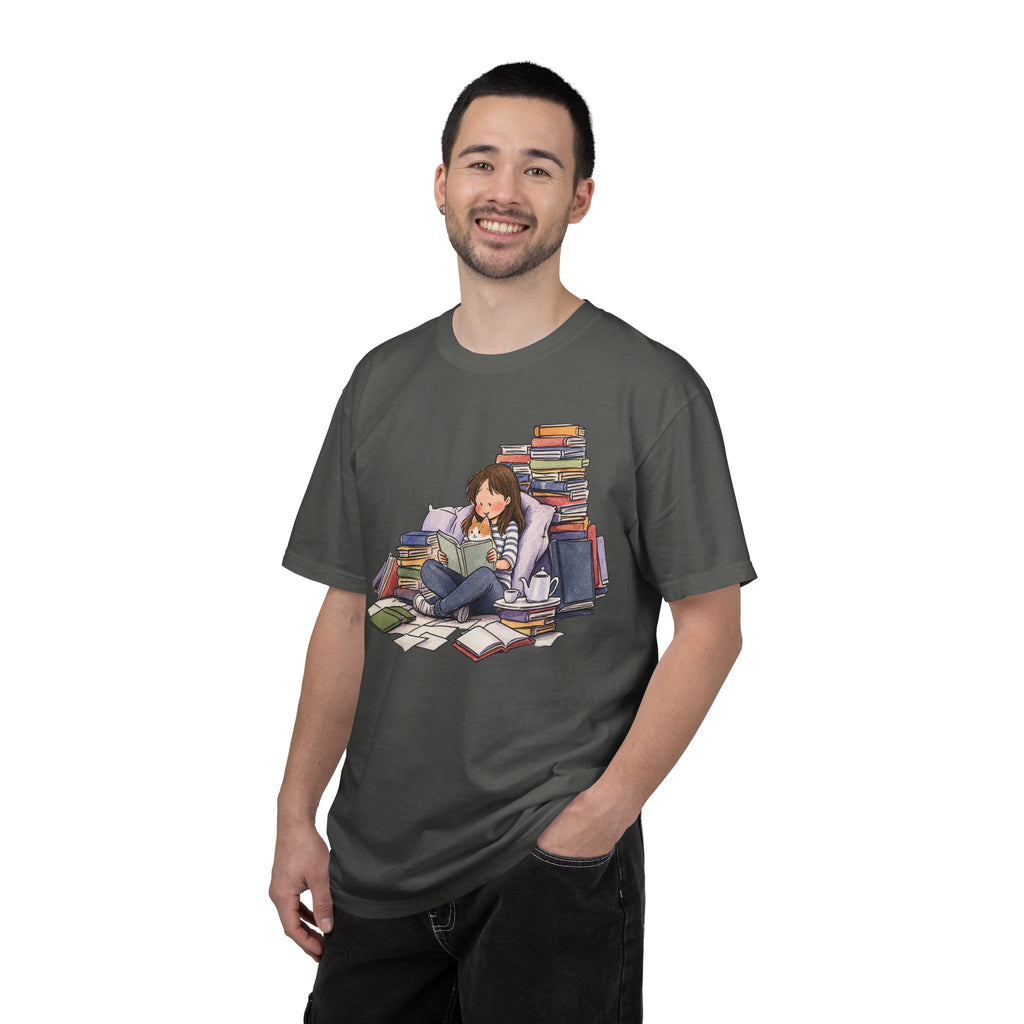 Cozy Book Pile T-Shirt