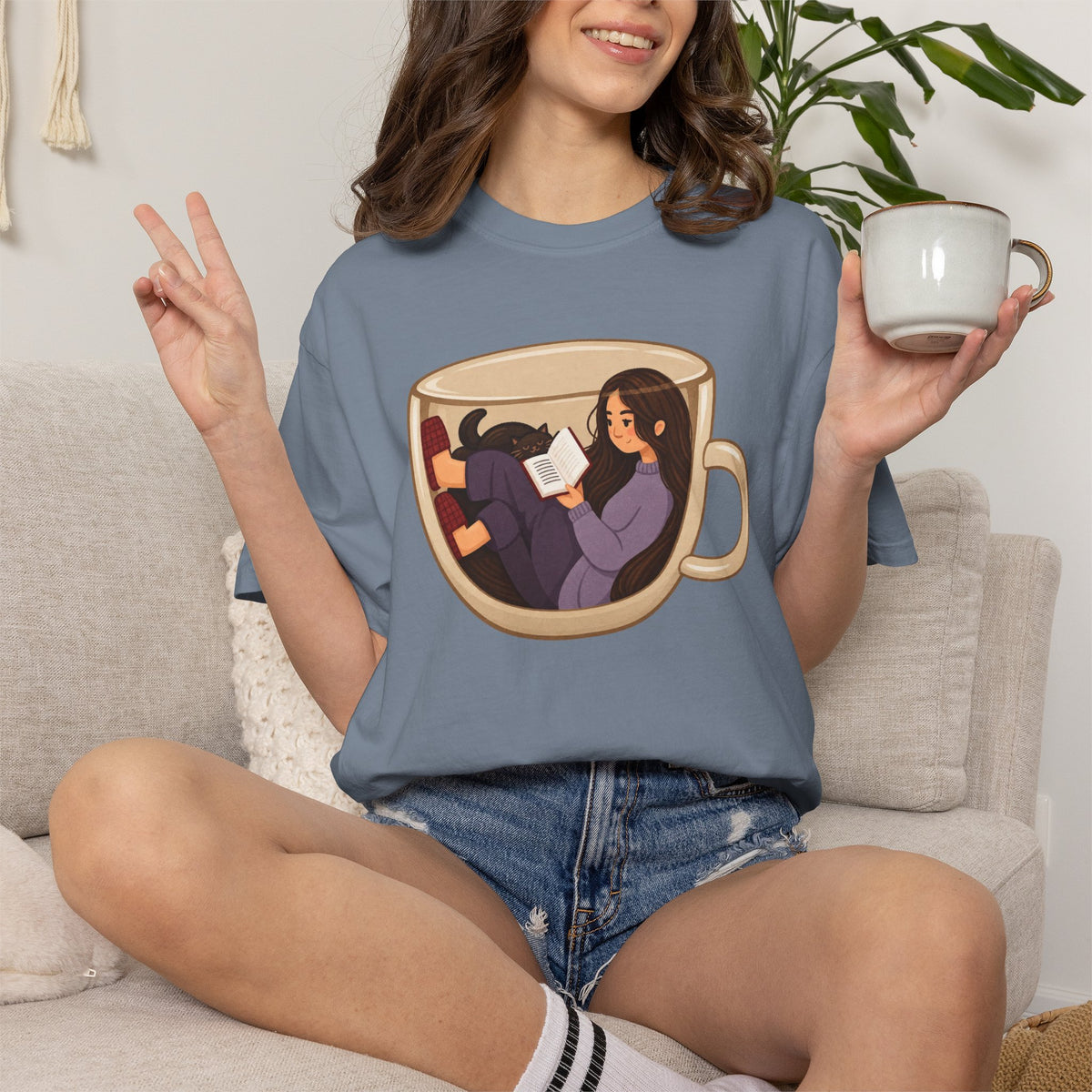 A Cup Of Books T-Shirt