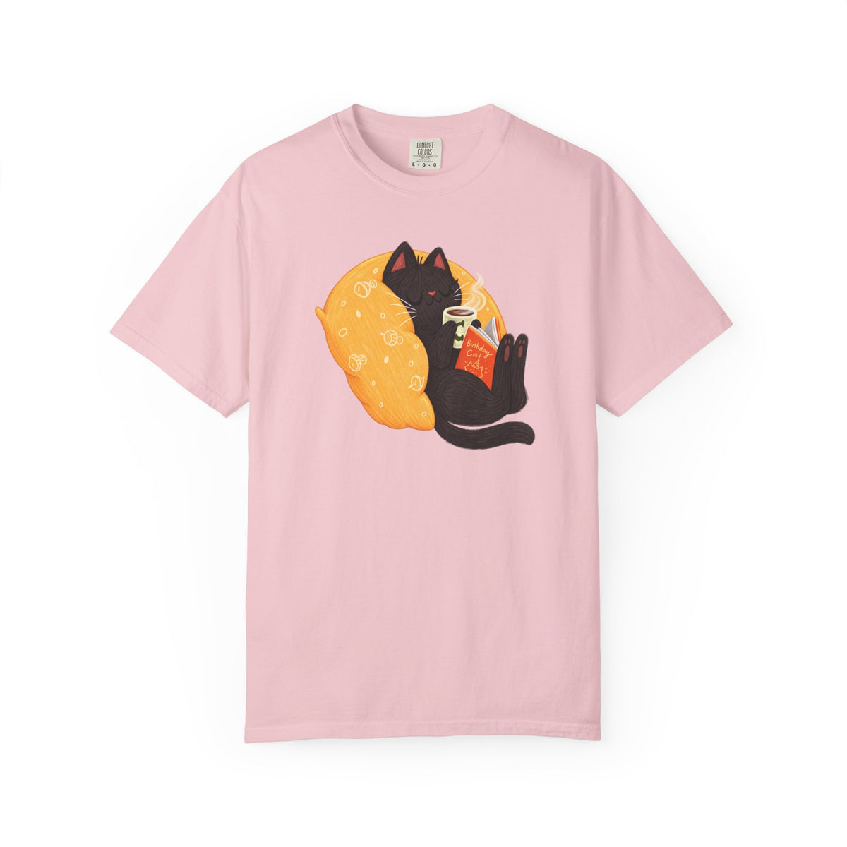 Cozy Cat Reader T-Shirt