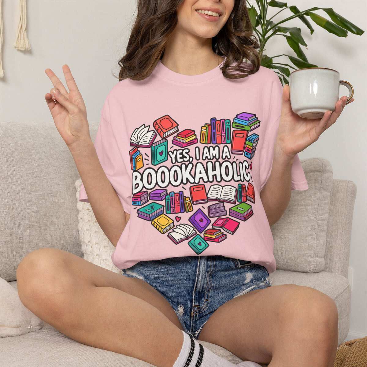 Bookaholic Heart T-Shirt