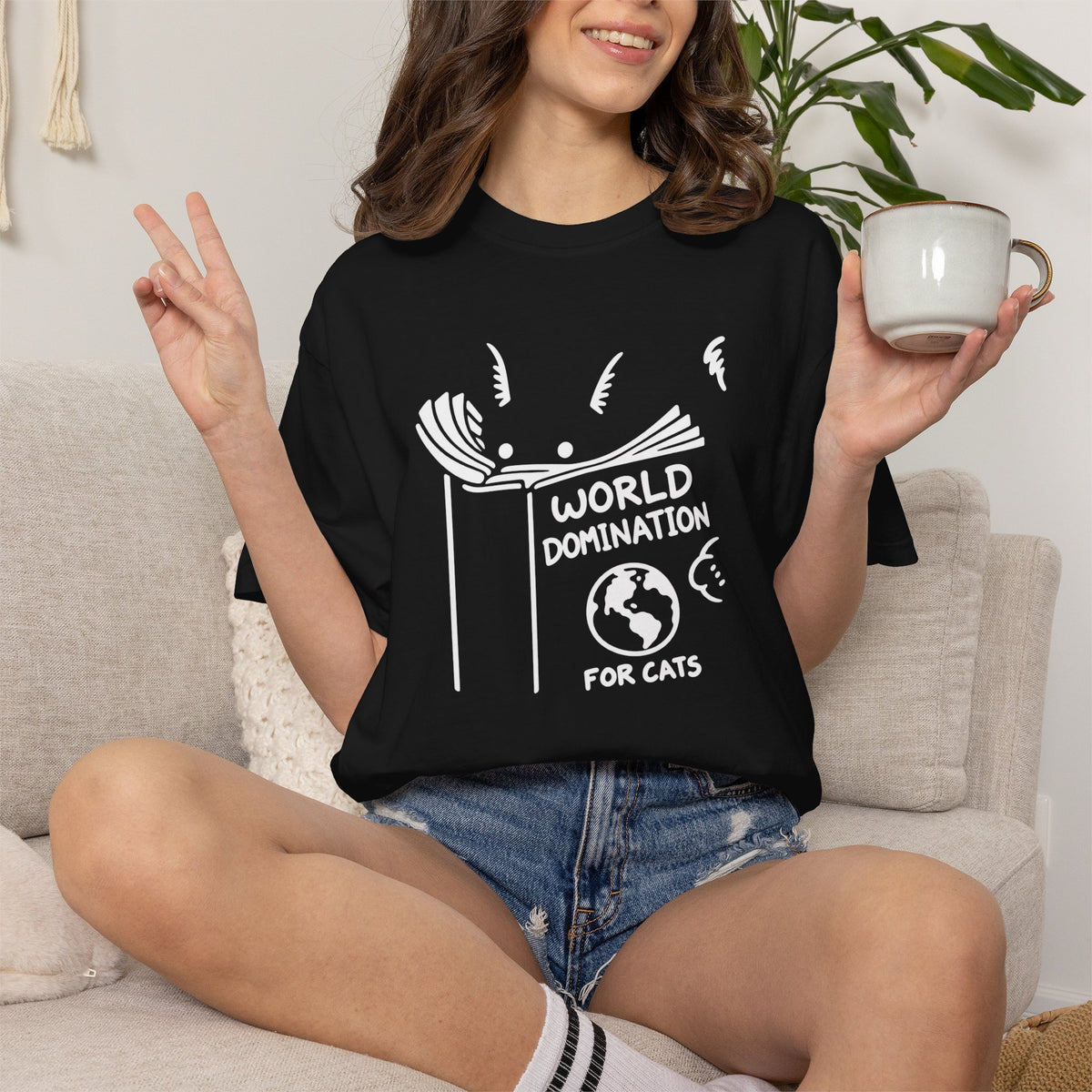 Cat World Domination T-Shirt