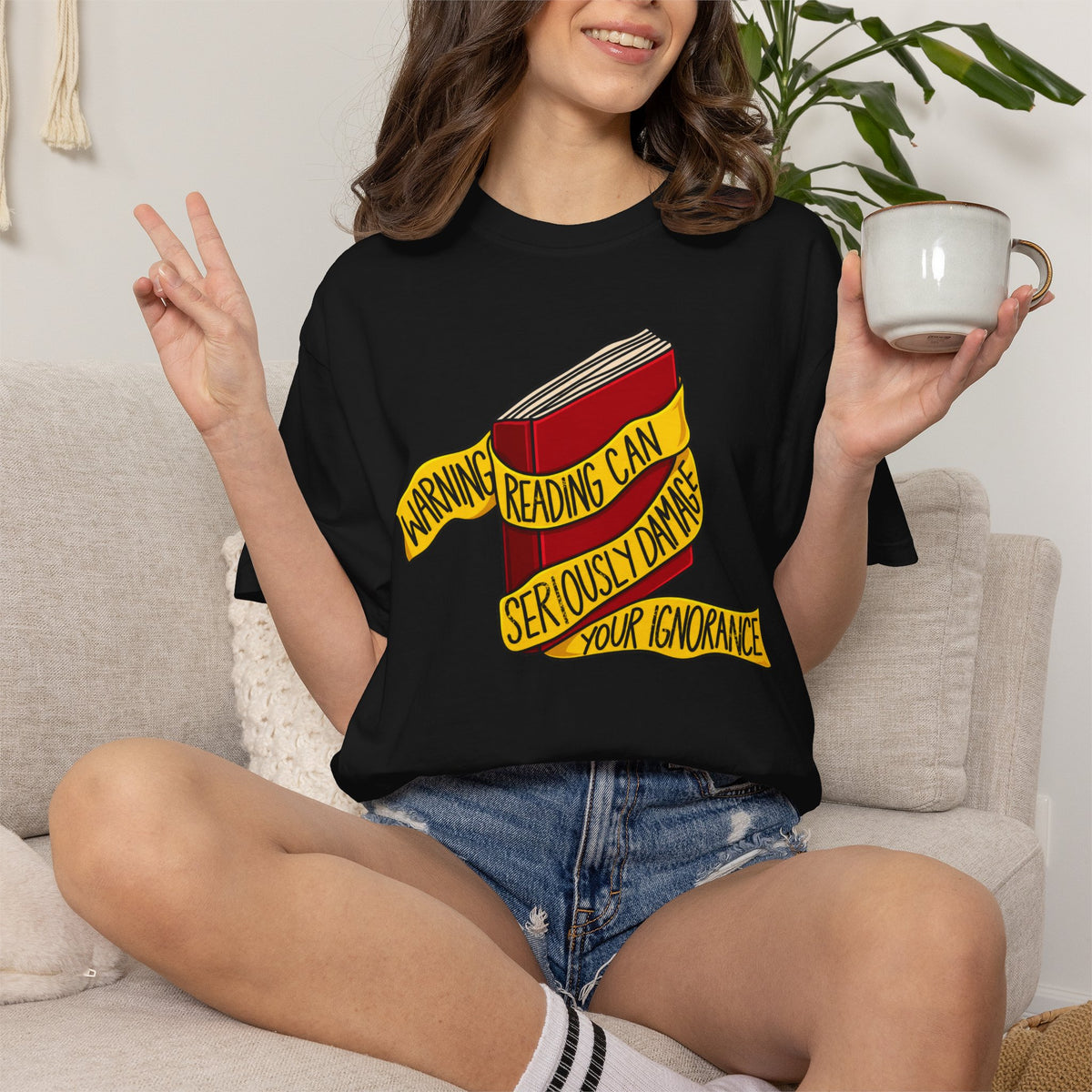 Reading Warning T-Shirt