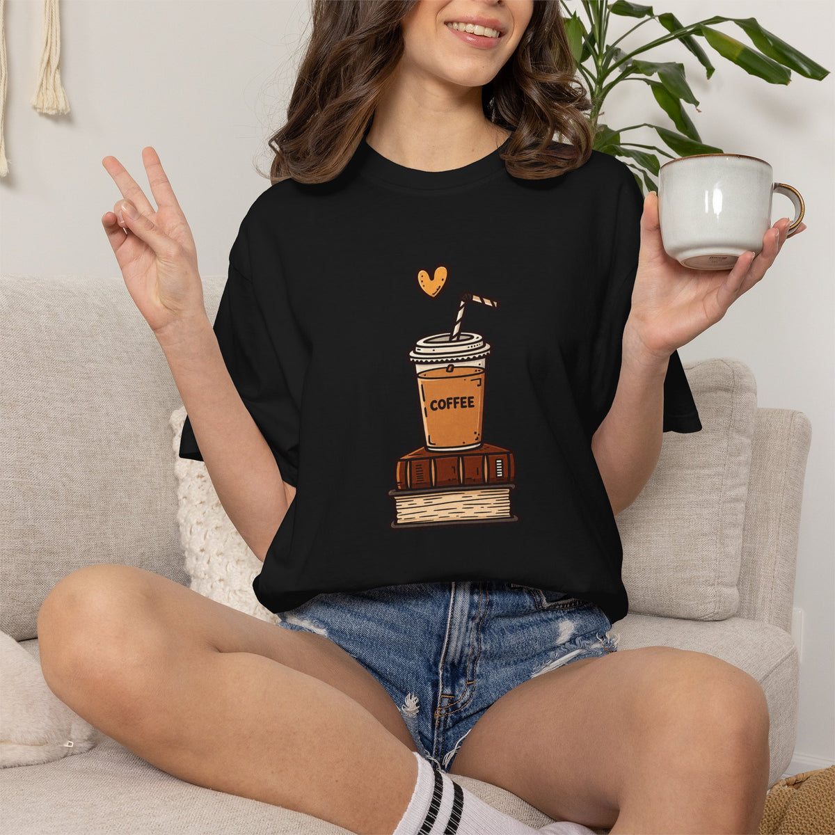 Coffee Fueled Reader T-Shirt