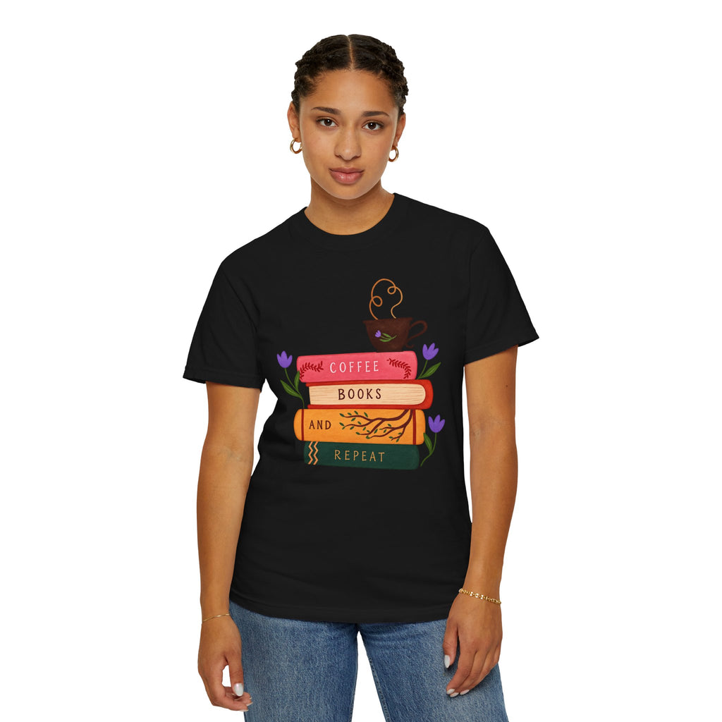 Coffee Books & Repeat T‑Shirt